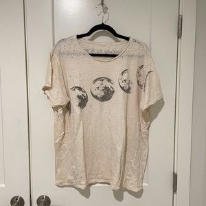 MAGNOLIA PEARL Orbital Velocity Boyfriend Cut Tee Moonlight OSFM